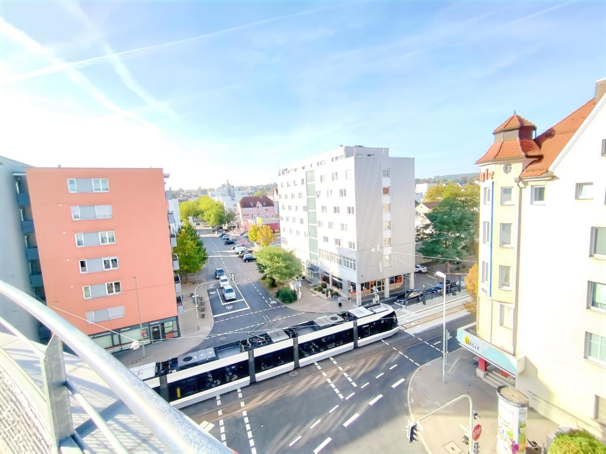 Ulmer Penthouse Fuer 7, Arbeitsplatz, Xxl-Dachterrasse, Grill, Wii Exterior foto